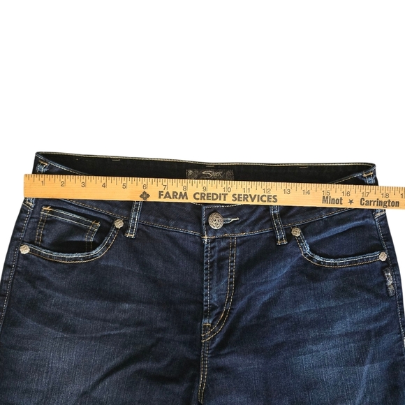 Silver Jeans Natsuki Dark Wash 36/37 Bootcut Jean Denim Womens - Picture 6 of 9